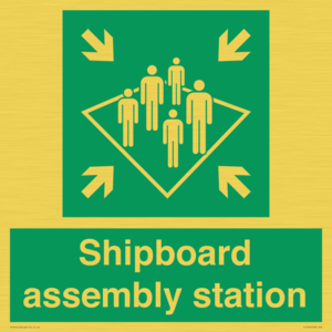 Shipboard assembly station